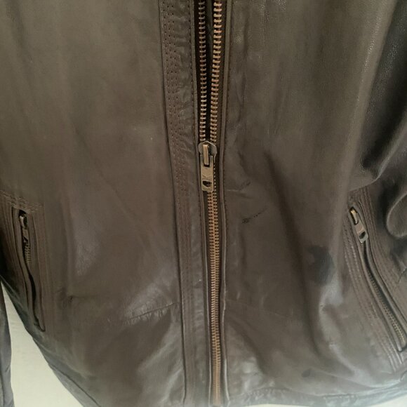 Diesel Leather Motorcycle Brown Jacket Size M. Soft Leather. Great Condition! - Picture 9 of 12